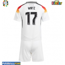 Deutschland Florian Wirtz #17 Heimtrikotsatz Kinder EM 2024 Kurzarm (+ Kurze Hosen)